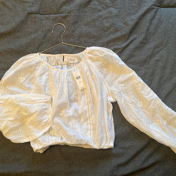 VELVET by  Graham and Spence : Embroidered white blouse - Picture 4 of 4